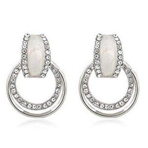 Simulated Diamond Stud STERLING SILVER EARRINGS